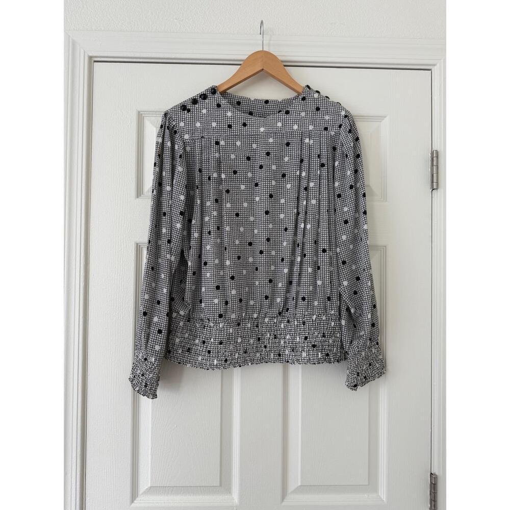 90s Barbara Karen Vintage Polka Dot Blouse size 12